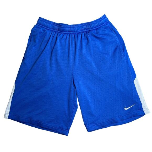 Nike Mens Hbr Basketball Shorts Blue Size Small